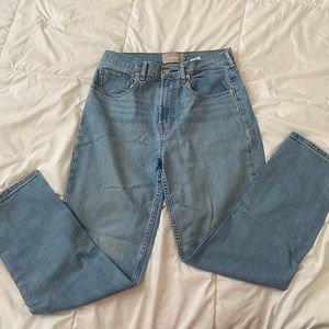 Everlane high waisted straight jeans